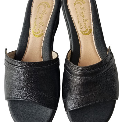 Dép Đế Xuồng Nữ Da Bò Thật BIGGBEN Cao Cấp DX36