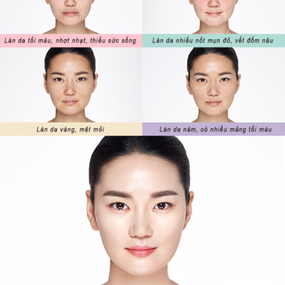 Kem Phấn Nước Trang Điểm Kiềm Dầu  Và Dưỡng Trắng Da Phong Cách Hàn Quốc (tặng 02 lõi phấn)