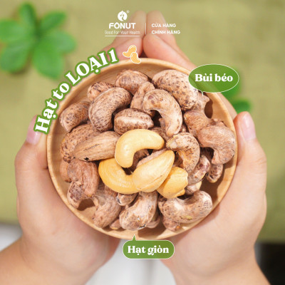 Hạt Điều Còn Vỏ Lụa Rang Muối 500g