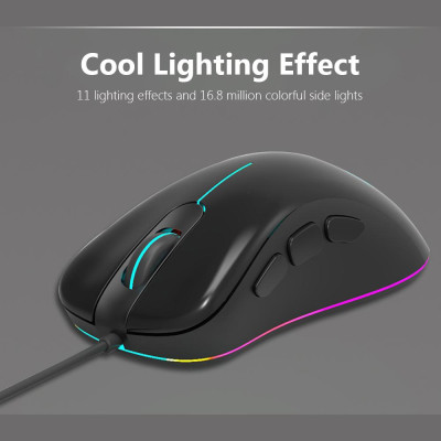 Chuột chơi game MAGIC-REFINER MG10 5000DPI điều chỉnh 6 nút có thể lập trình RGB Backlit USB