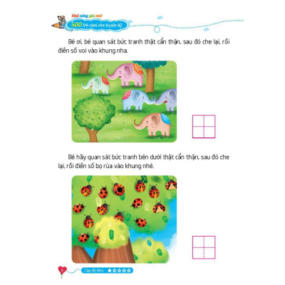 Sách - 500 Trò Chơi Rèn Luyện IQ  Cho Trẻ 4 - 10 Tuổi - Khả Năng Ghi Nhớ - Minh Thắng