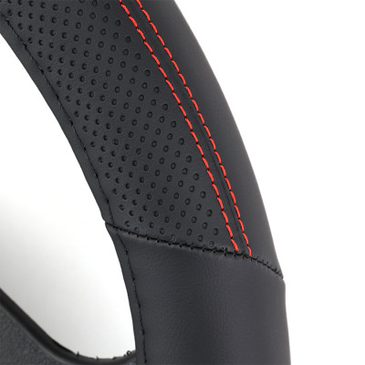 Bọc Vô Lăng CIND 8062 Size M Màu Đen Chỉ Đỏ