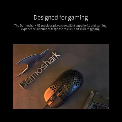 Chuột DarmoShark N1 16000DPI Gaming PAW3389 cảm biến quang học cho Máy tính xách tay