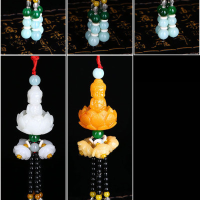 Dây Treo Xe Ô Tô Phong Thủy Tượng Đức Phật Ngự Đài Sen