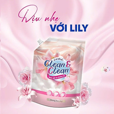 Nước Giặt Xả 5 in 1 Clean & Clean Dùng Cho Cả Giặt Tay Và Giặt Máy 3.2l/túi