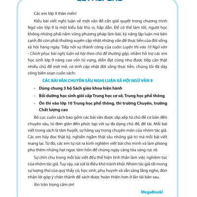 Sách - Các Bài Văn Chuyên Sâu Nghị Luận Xã Hội Ngữ Văn 9