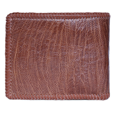 HP2416-17-24-25 - Ví nam Huy Hoàng da đà điểu đan viền màu đen, nâu đất, nâu đỏ, vàng bò