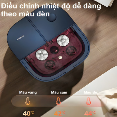 Bồn ngâm chân, kiêm máy massage chân tự động Thương hiệu Hà Lan cao cấp Philips - PPM5103F (HÀNG CHÍNH HÃNG)