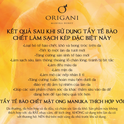 Combo Tẩy Tế Bào Chết Mật Ong Manuka Origani + Sữa Rửa Mặt Erda - Làm Sạch Sâu Mềm Da, Đều Màu Da - Có Chứng Nhận Hữu Cơ