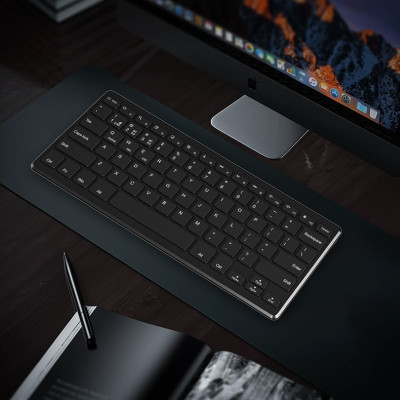 Bộ Bàn phím không dây mini K19 - đa kết nối bluetooth 5.0 + 3.0 + Usb wireless 2.4G hàng nhập khẩu