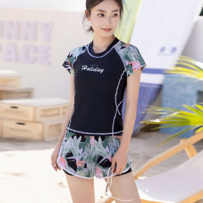 ĐỒ Bơi Nữ Rời Đùi Ngắn Tay Che Bụng