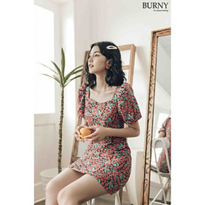 Váy đầm body họa tiết hoa sang chảnh Snow white foam dress Bunry V4002499