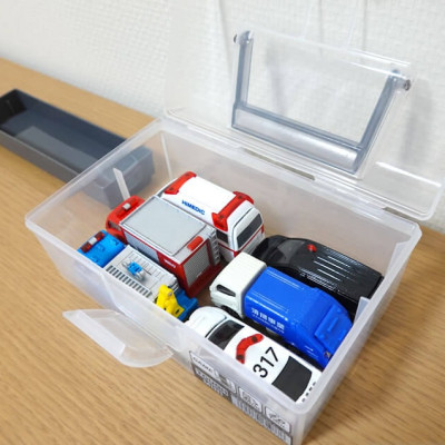 Hộp đựng các loại vật dụng, đồ dùng 2 ngăn đa năng Kokubo 800ml - Nội địa Nhật Bản (Giao màu ngẫu nhiên)