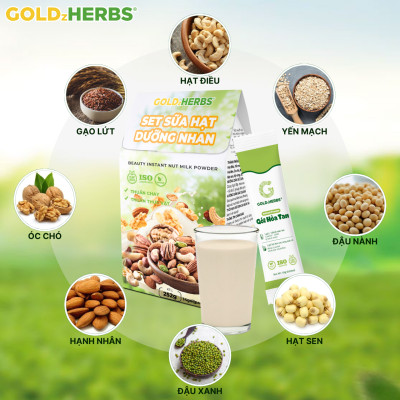 Set Sữa Hạt Dưỡng Nhan Goldzherbs – 252g/ 500g