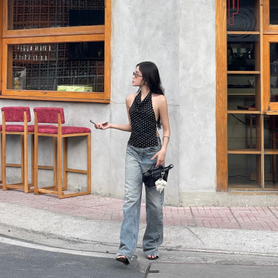 Quần Jean Ống Rộng Classic Carolina Blue Aaa Jeans