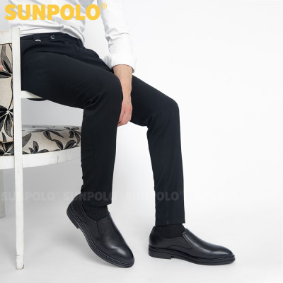 Giày Tây Nam Da Bò SUNPOLO SPH297 Thanh Lịch (Đen, Nâu)
