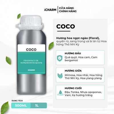 Tinh dầu thơm phòng nước hoa, khách sạn 500ml, 1 lít iCHARM khuếch tán phòng ngủ, spa, đuổi muỗi