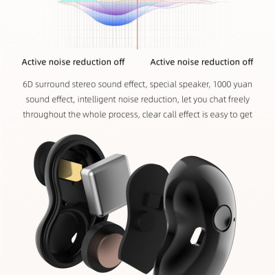 CINCATDY Tai Nghe Bluetooth Earbuds Gaming Headset True Wireless Headphone Dock Sạc có Led Báo Pin Kép S6 PLUS