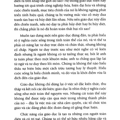 Giáo Dục Và Ý Nghĩa Cuộc Sống - FN