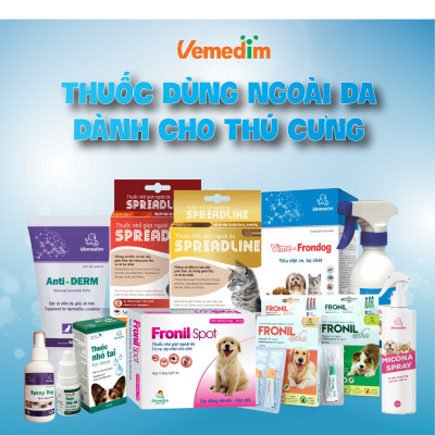 Vemedim Bubble bath bọt tắm khô hương hoa cho chó, mèo, tắm không cần dùng nước, sạch lông, thơm mát, chai 120ml
