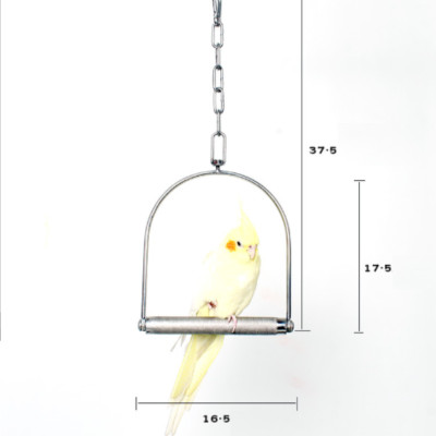 1 xích đu inox cao cấp nhập khẩu (phù hợp cho mọi dòng vẹt)có thanh ngang nhám mài móng