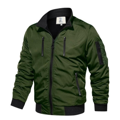 Áo khoác dù chống thấm nước 2 lớp cao cấp AK34 - Màu Rêu