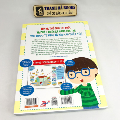 Sách 4000 Từ Vựng Và Mẫu Câu Tiếng Anh Thiết Yếu Cho Trẻ Em (Song ngữ Anh-Việt cho bé từ 4-12 tuổi) - Thanh Hà Books