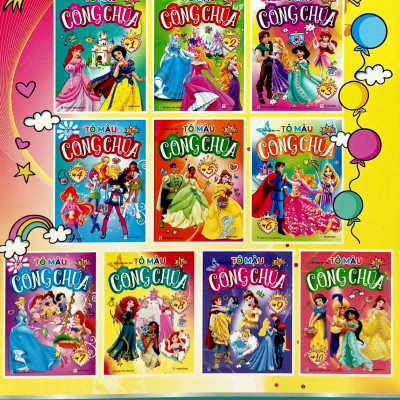 Sách - Tô Màu Công Chúa - Tập 8