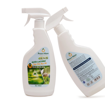 Combo TLC1 Peace Mass Nước Lau Rửa Toilet Gốc Thực Vật700ml + Nước Lau Kính Gốc Thực Vật 700ml (Thuộc nhóm Sản phẩm Lành tính Sinh học)