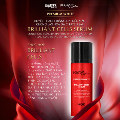 Huyết thanh trắng da ngăn lão hóa da BRILLIANT CELL SERUM DAMODE chai 30ml