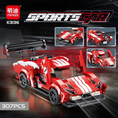 MINGDI - K3136 - Bộ Lắp Ráp Xe Đua Thể Thao (307Chi Tiết)