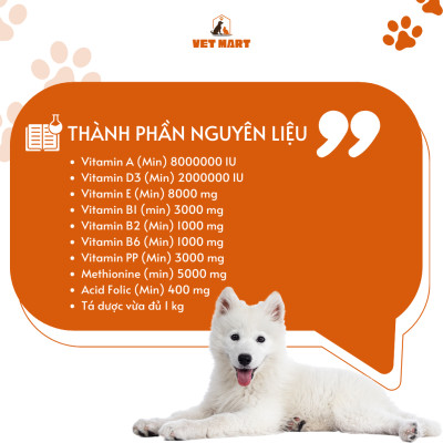 [Gói 1KG] Five ADE Plus hỗ trợ tăng tỉ lệ Ấp Nở, Thụ Thai, Tăng Sản Lượng Trứng cho Lợn, Bò, Gà - Fivevet