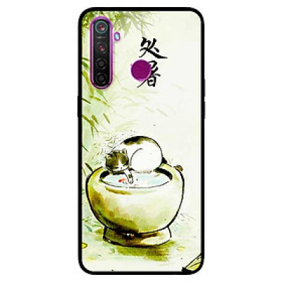 Ốp lưng dành cho Realme 6i mẫu Mèo Chậu Nước