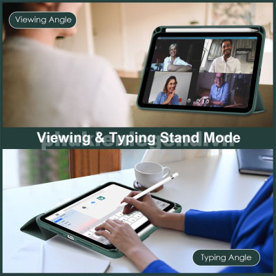 Bao da dành cho iPad Mini 7 Clear Folio hiệu Mutural lưng trong chống sốc - Hàng chính hãng