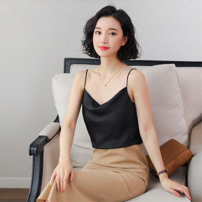 Áo Hai Dây Cổ Đổ Lụa Satin Cao Cấp _CHẤT ĐẸP CAM KẾT