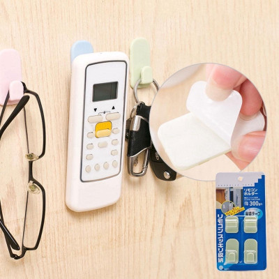 VỈ Móc Gài Dán Tường Treo Điều Khiển Điều Hòa, Móc Gài Dán Tường Đa Năng, Móc Treo Đa Năng, Tiện Dụng. Kingler 4080