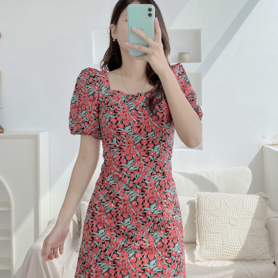 Váy đầm body họa tiết hoa sang chảnh Snow white foam dress Bunry V4002499