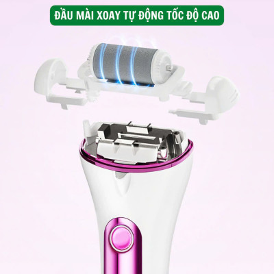Máy chà gót chân tẩy tế bào ch.ết làm mềm sáng gót chân chuyên dụng tại nhà Chuyên Nghiệp Dùng Trong Spa Nail Rock Foot Callus remover Giao Màu Ngẫu Nhiên