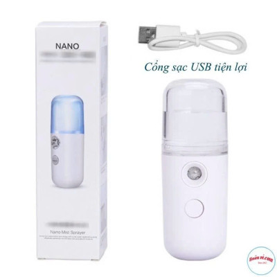MÁy phun sương nano mini cầm tay dễ thương ( giao mẫu ngẫu nhiên) Chăm Sóc Và Làm Mát Da Mặt (BẬT: BẤM NÚT 2 LẦN)