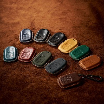 Bao Da Chìa Khóa Ô Tô Handmade Honda City 2021 Da Bò Thật - hàng chính hãng