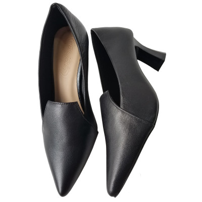 Giày Cao Gót Nữ Da Bò Thật BIGGBEN Cao 5 Phân GCG17