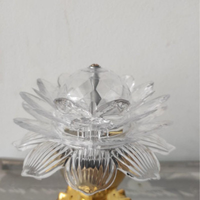 Đèn Led Hoa Sen Trang Trí MB 2003 7 Màu Xoay 360 Độ Cực Đẹp Cao 18cm