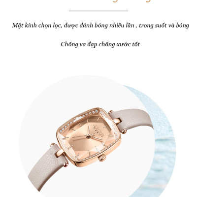 Đồng hồ nữ Julius Hàn Quốc JA-1341 dây da