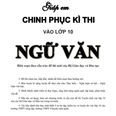 Giúp Em Chinh Phục Kì Thi Vào Lớp 10 Ngữ Văn