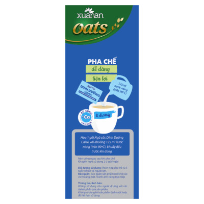 Combo 2 túi: Ngũ Cốc Dinh Dưỡng Canxi ít đường 400G + Ngũ Cốc Gạo Lứt No Sugar[đường ăn kiêng]400G(Tặng Kèm 1 Túi Yến Mạch 150G)