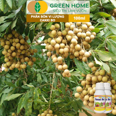 Phân Bón Vi Lượng Canxi Bo Greenhome, Chai 100ml, Kích Rễ, Chống Rụng Trái Non Trên Cây Trồng