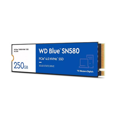 Ổ cứng SSD WD Blue SN580 250GB NVMe PCIe Gen4 x4 ( WDS250G3B0E ) - Hàng Chính Hãng