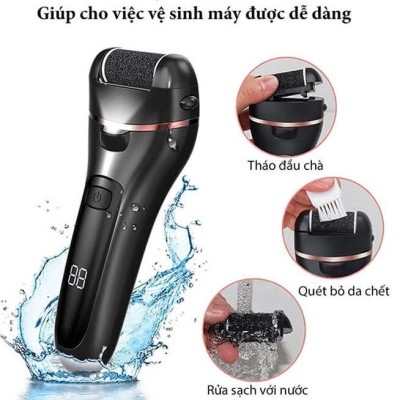 Máy chà gót chân tẩy tế bào ch.ết làm mềm sáng gót chân chuyên dụng tại nhà Chuyên Nghiệp Dùng Trong Spa Nail Rock Foot Callus remover Giao Màu Ngẫu Nhiên