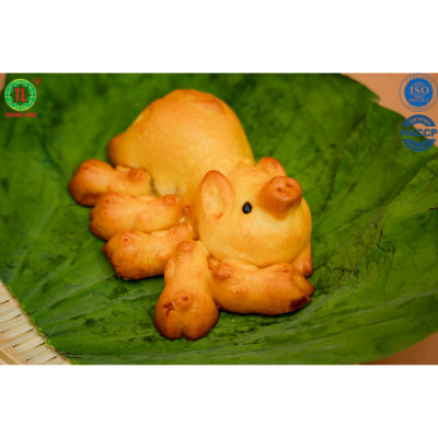 BÁNH TRUNG THU BẦY HEO 5 CON THÀNH LONG - NHÂN ĐẬU XANH 220G - VIỆT NAM