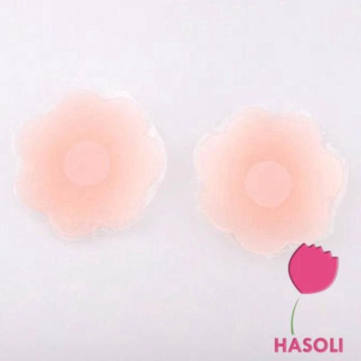 Miếng Dán Ngực Silicon Cao Cấp Hộp 5 Đôi Loại Có Nhũ Che Đầu Ti (Hộp Sắt)